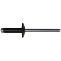 Black Aluminum Rivet 5/32” Diameter 1/4″-3/8” Grip 25 pcs.