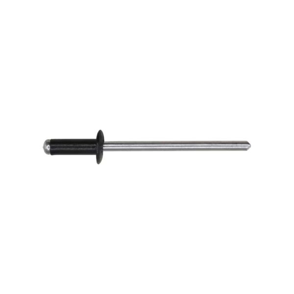 GM Specialty Rivet 1/8″ Diameter 3/16″-1/4″ Grip Black Aluminum 100 pcs.
