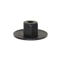 BMW Hex Flange Nut, Black Nylon 25 pcs.
