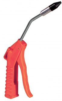 4″ Air Blow Gun Orange 1/2″ Rubber Tip