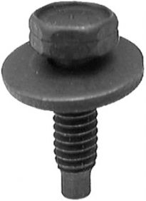 Hex Hd Sems w/ Dog Pt 1/4-20 x 7/8 – Black 50 pcs.
