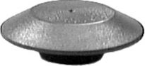 Flush Sheet Metal Plug Plastic 1/2 Hole Black 100 pcs.