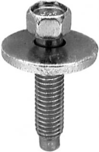 6.3-1.0 x 28mm Ind Hex. Wash Hd Sems w/Dog – Zinc 25 pcs.