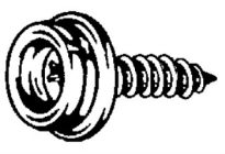 S.S. SCREW STUD FASTENER #8 X 3/8