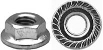 Spin Lock Nut w/ Serr. M8-1.25 Thread 19mm O.D. 100 pcs