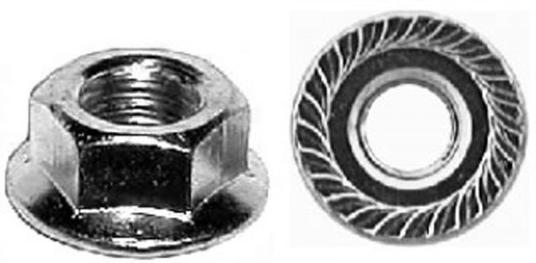 Spin Lock Nut w/ Serr.1/4-2019/32 Od 100 pcs.