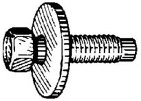 Hex Hd Sems Body Bolt Zinc M6-1.0 x 22.5mm 50 pcs.