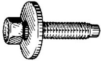 Hex Hd Sems Dog Pt Phos M8-1.25 x 33mm 50 pcs.