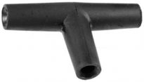 Tee Connector Santoprene Black 4mm 25 pcs.