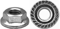 Spin Lock Nut w/Serration M8-1.25 17mm O.D 50 pcs.