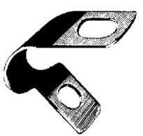 Closed Clamp Small 3/16 I.D. 9/32 Hole Dia. 25 pcs.