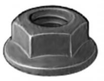 Hex Flange Nut M10-1.25 Thread 19mm Flange O.D. 50pcs