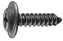 Phillips Flat Washer Hd Tap Screw 10 x 3/4 Black 100 pcs.