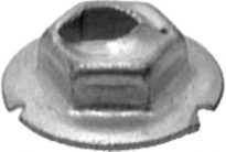 Self-Threading Nut 6mm Stud 11mm Hex Zinc 50 pcs.