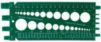 Standard & Metric Bolt & Nut Gauge Green Plastic