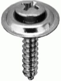 8 X 1 Phil Oval HD Sems Tap Screw Cntrsk Chrome 100 pcs.