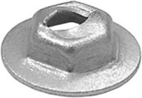 Thread Cutting Nut 1/8 Stud Size 5/16 Hex 100 pcs.