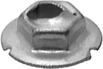 Thread Cutting Nut 3/16 Stud Size 3/8 Hex 100 pcs (11535)