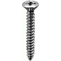 4 X 3/4 Phillips Oval Head Tap Screw Chrome 100 pcs.