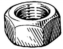 1/2-13 Finish Hex Nut Zinc 100 pcs.