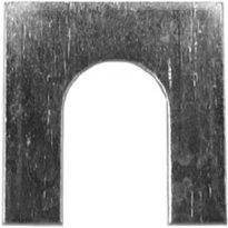Shim 1/8 THK 1-1/8 X 1-1/8 W/ 1/2 Slot 50 pcs.