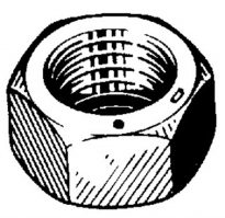 5/8-18 GR. 8 HEX NUT ZINC HIGH ALLOY 25 pcs.