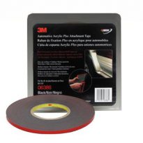 1/4″X20YRD ATTACH TAPE 2X SIDE BLK 45MIL